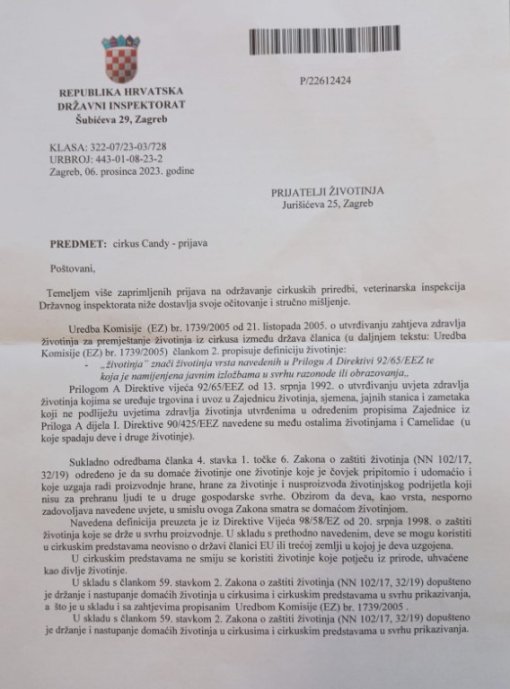 cirkus Candy odgovor DIRH-a [ 100.61 Kb ]