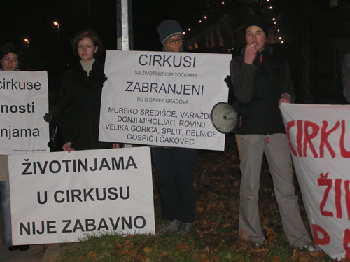 Protest against Gaertner in Slavonski Brod 1