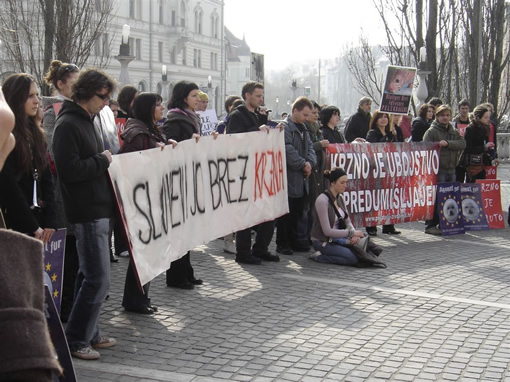 Prosvjed protiv krzna u Sloveniji